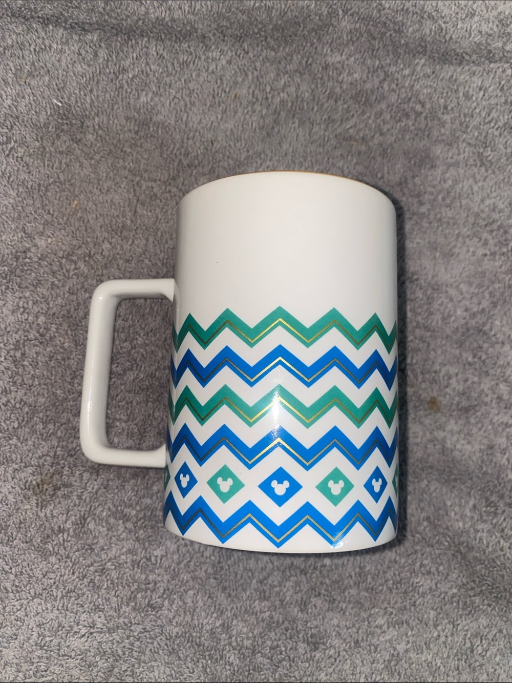 🐛Brand new Disney Parks exclusive ceramic mug with a geometric chevron pattern! - Picture 1 of 6